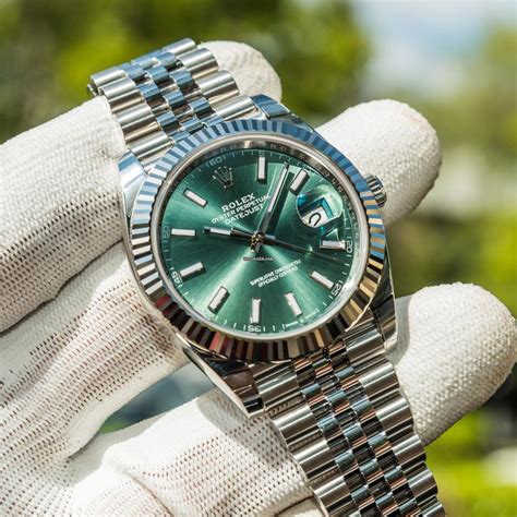 rolex datejust 41 mint green dial jubilee|rolex datejust 41 reference.